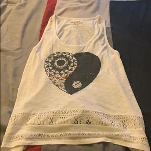 White colorful T-shirt